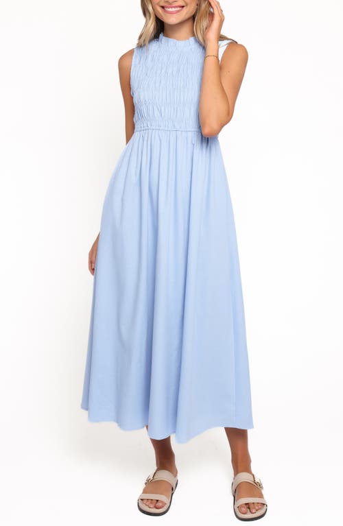 Petal & Pup Lanna Smocked Sundress in Blue at Nordstrom, Size Large