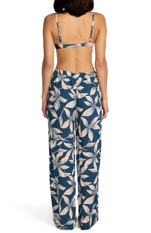 Volcom Shore Wide Leg Cover-up Pants In Blue