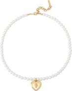 Kurt Geiger London Faux Pearl Eagle Pendant Necklace