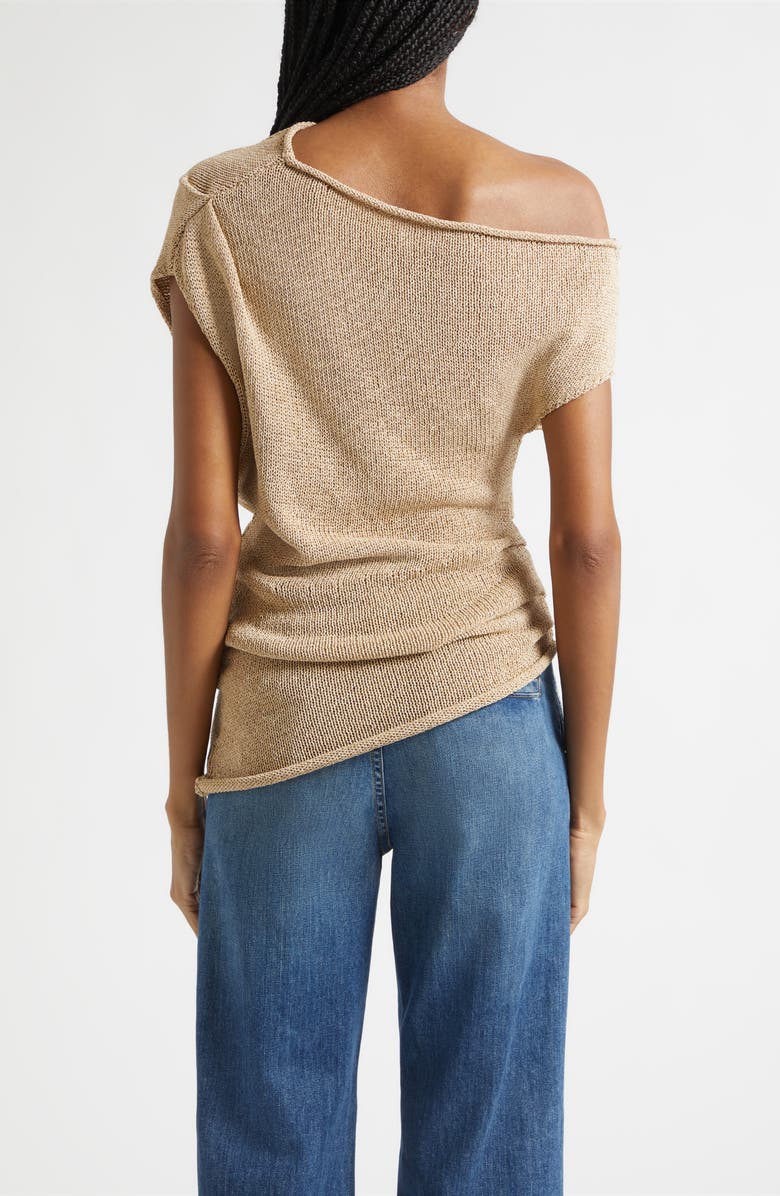 A.L.C. Joni Asymmetric Knit Top, Alternate, color, Light Brown