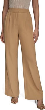 Donna Karan New York Pleated Wide Leg Pants