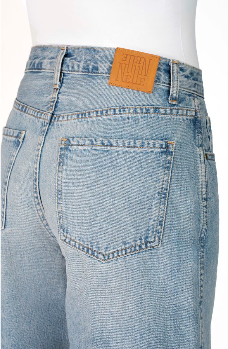 Nelle Atelier The Sara Petite Denim Short, Alternate, color, Sky