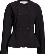 Max Mara Fronda Double Breasted Peplum Jacket