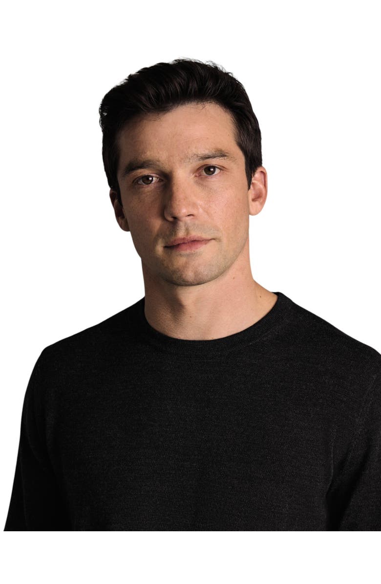 Charles Tyrwhitt Pure Merino Crew Neck Sweater, Alternate, color, Dark Charcoal