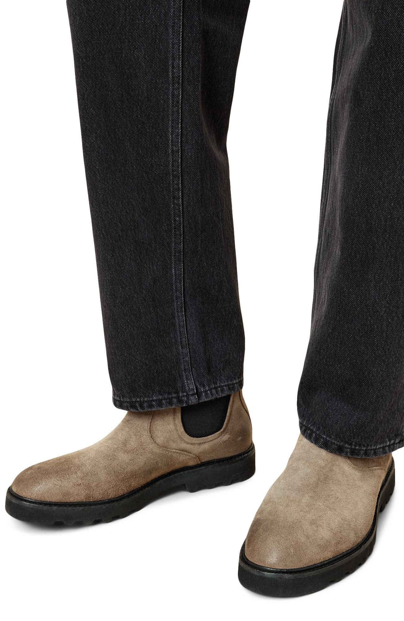 AllSaints Beckett Chelsea Boot, Alternate, color, Stone Grey