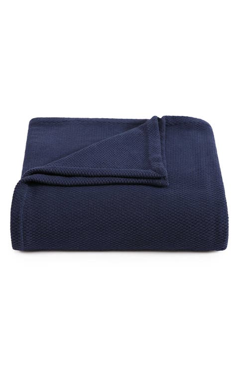 Cotton Piqué Throw Blanket