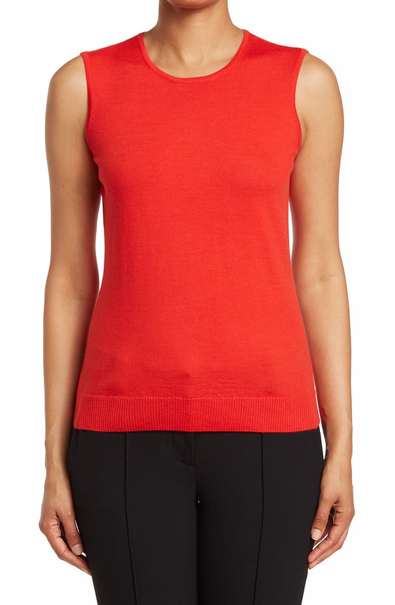 St. John Collection Wool Blend Knit Shell, Main, color,