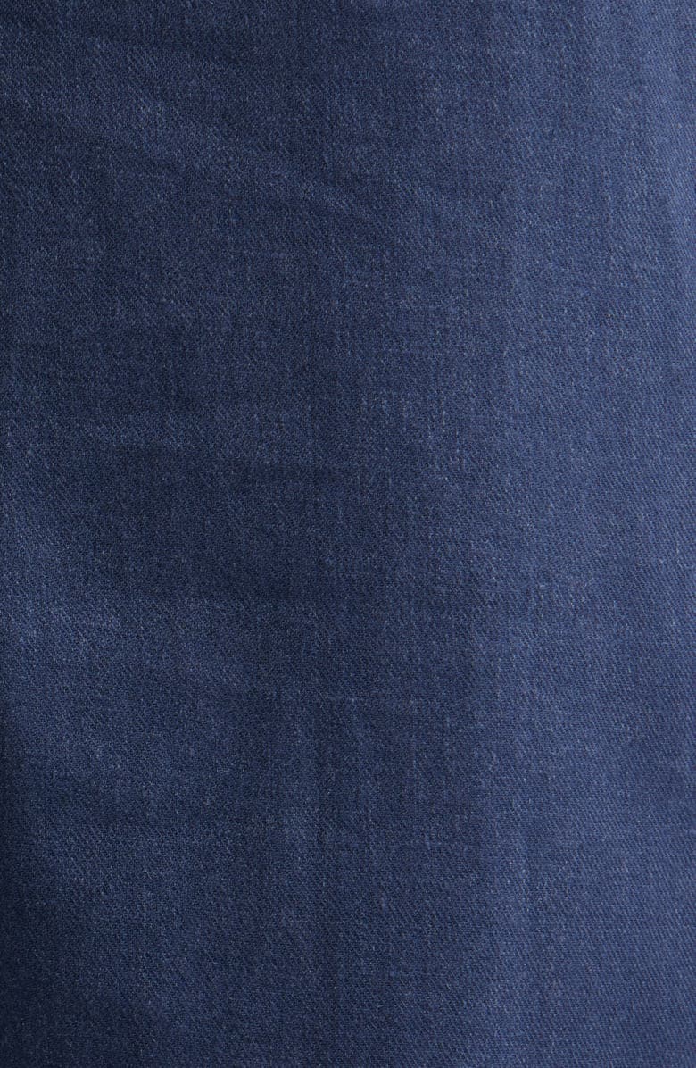 Bugatchi Aerolinen Linen Blend Shorts, Alternate, color, Navy