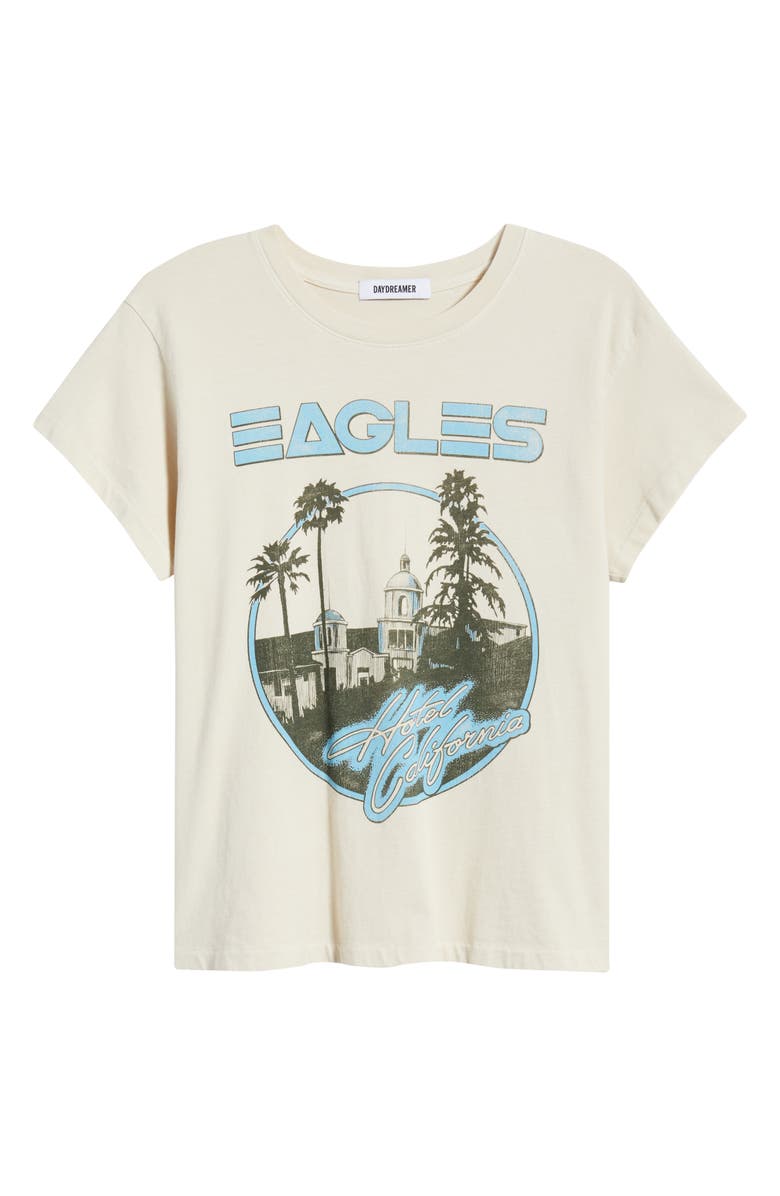 Daydreamer Eagles Hotel California Cotton Graphic T-Shirt, Alternate, color, Dirty White