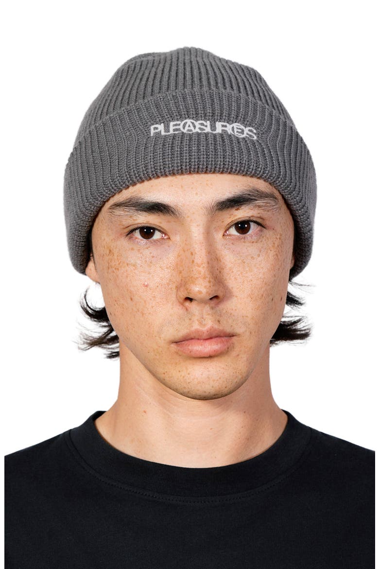 Zine Beanie, Alternate, color, CHARCOAL