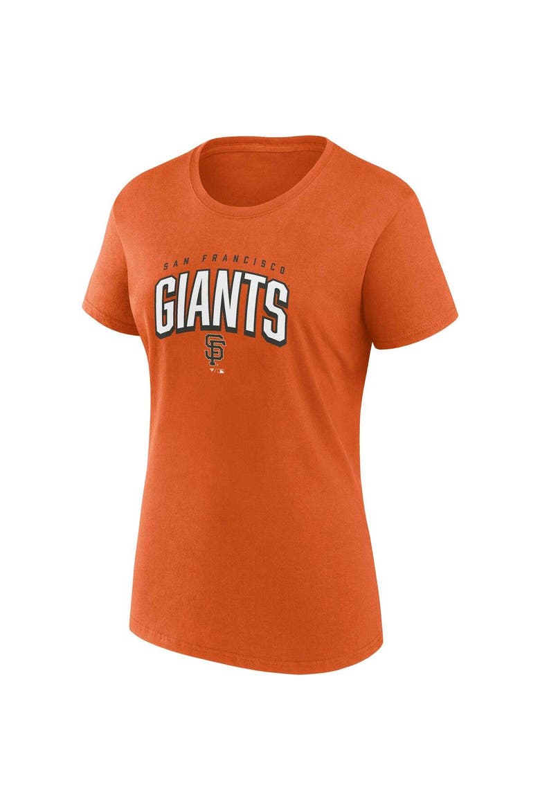 Women's Fanatics Branded Black/Orange San Francisco Giants Fan T-Shirt Combo Set, Alternate, color, Black