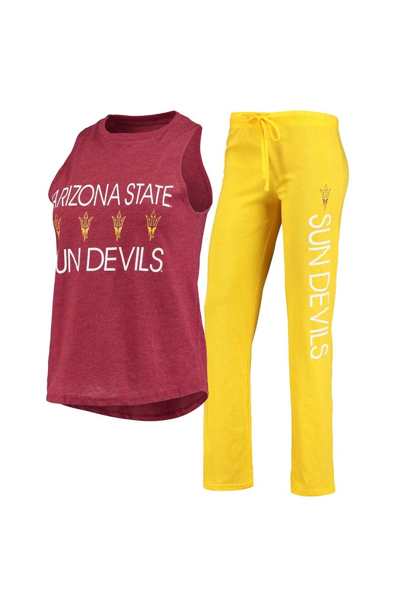 CONCEPTS SPORT Women's Concepts Sport Maroon/Gold Arizona State Sun Devils Team Tank Top & Pants Sleep Set, Main, color, Maroon