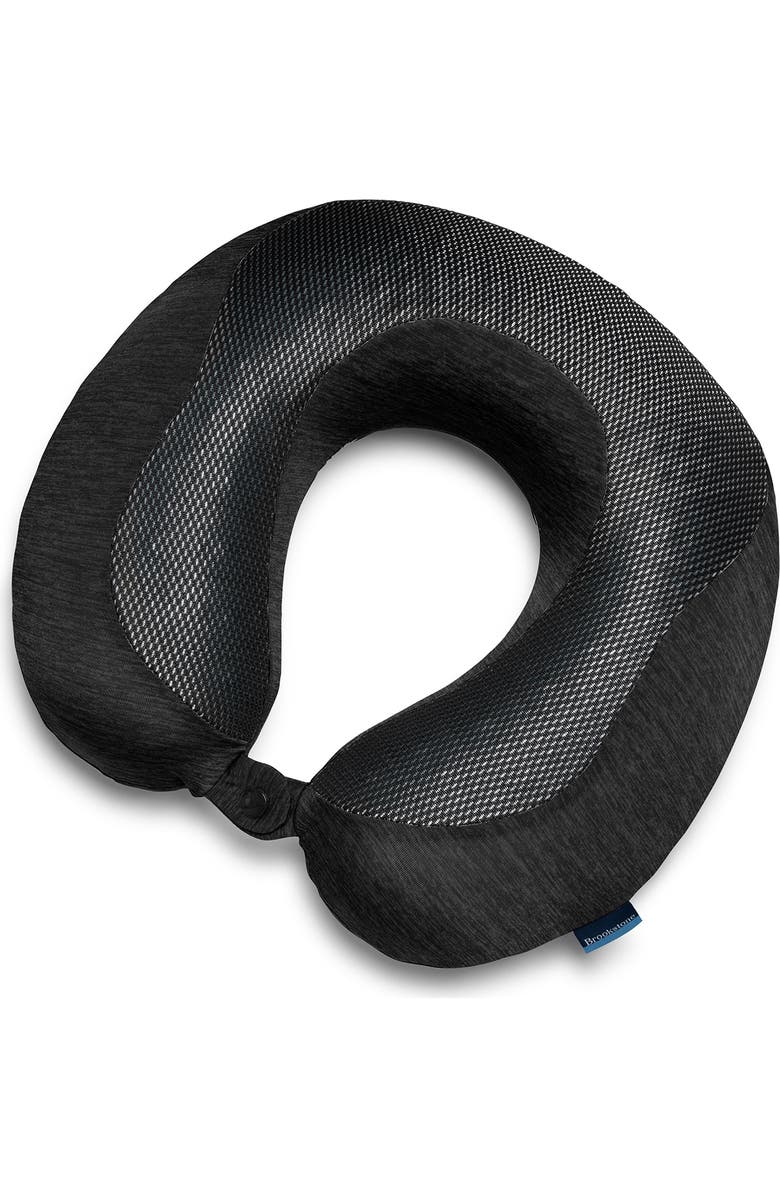 BROOKSTONE Cool Touch Neck Pillow, Alternate, color, Black