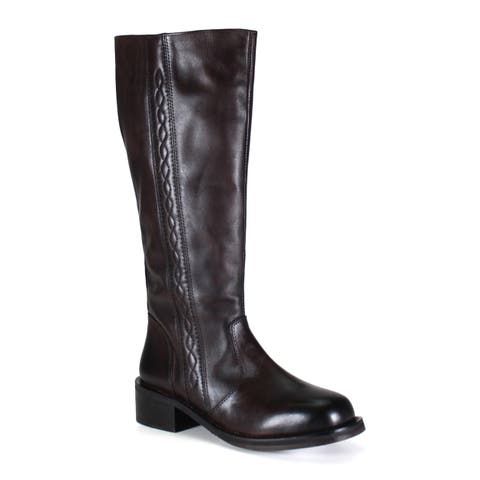 FO LIAGE Leather Tall Riding Boot
