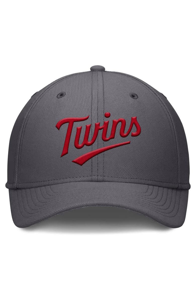 Nike Men's Nike  Gray Minnesota Twins Swoosh Performance Flex Hat, Alternate, color, 