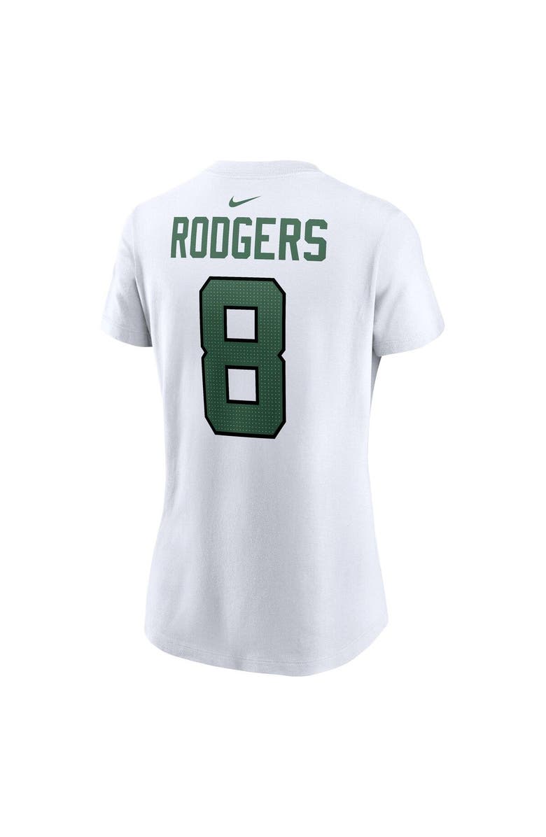 Nike Women's Nike Aaron Rodgers White New York Jets Player Name & Number T-Shirt, Alternate, color, 