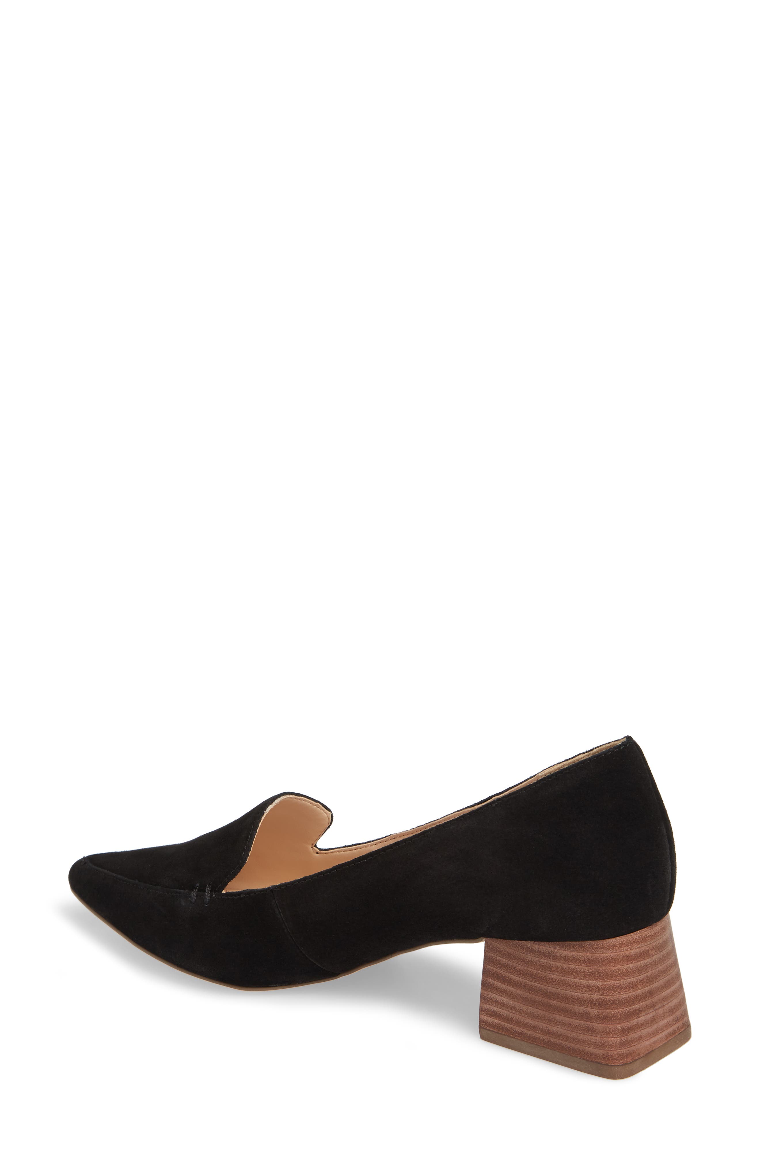 Sole Society Mavis Flare Heel Loafer, Alternate, color, 