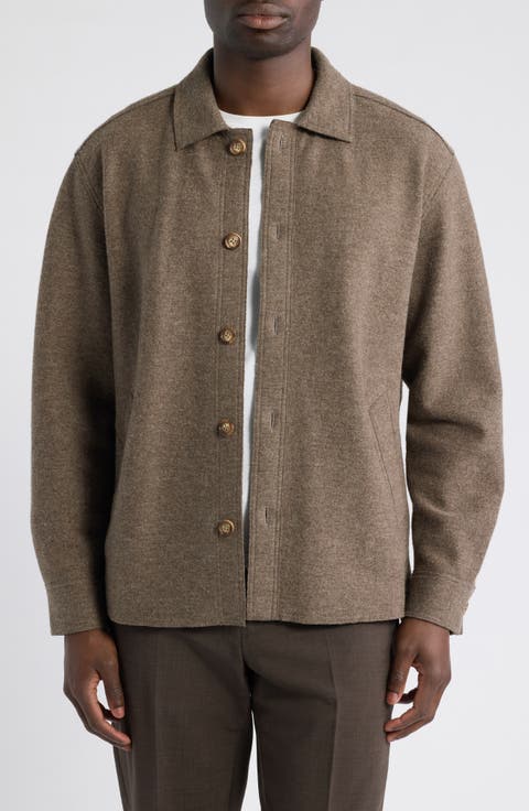 Boiled Wool Shirt Jacket