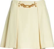 Balmain Pleated Basket Weave Skirt