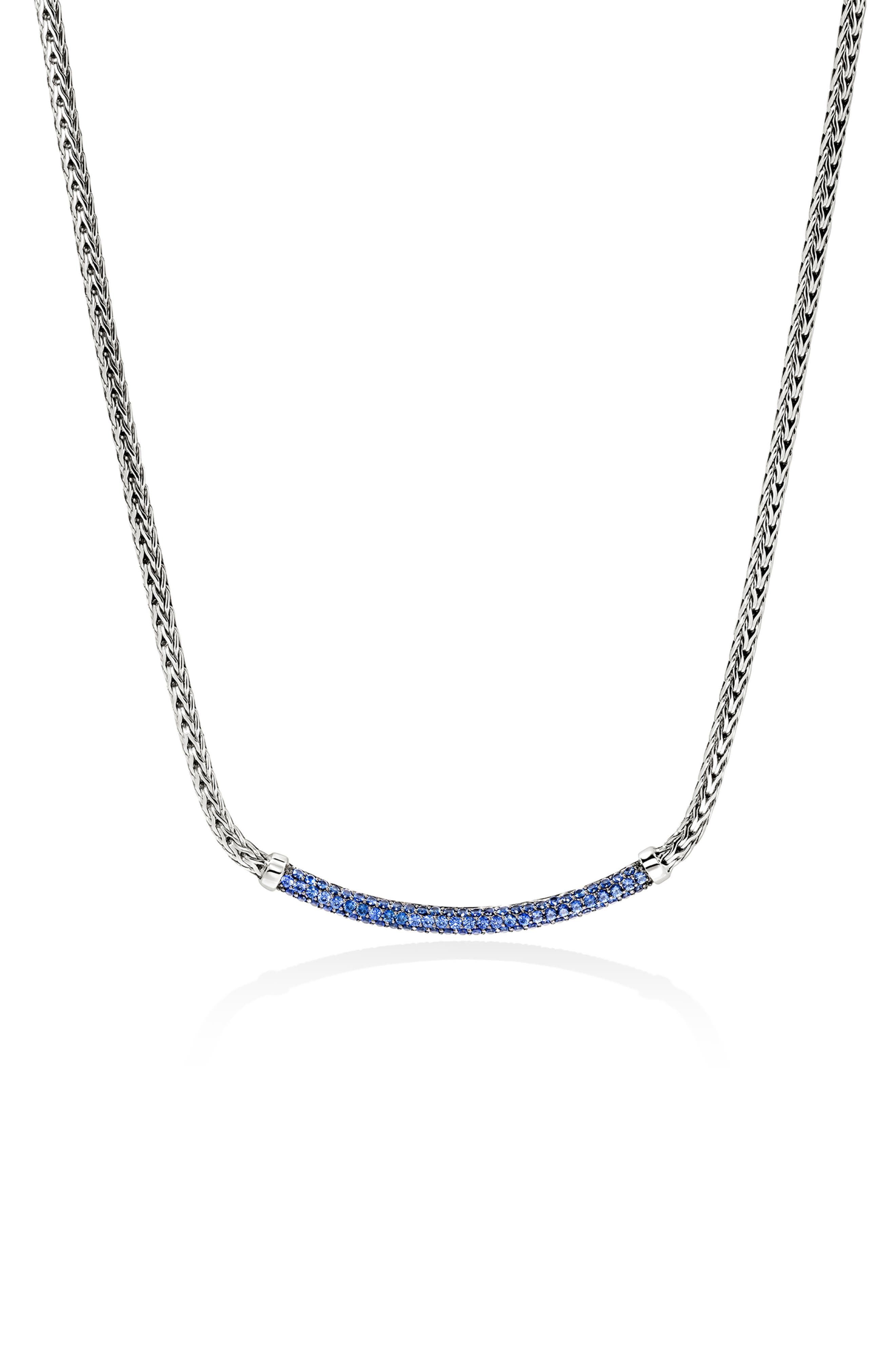 selected SILVER/ BLUE SAPPHIRE
