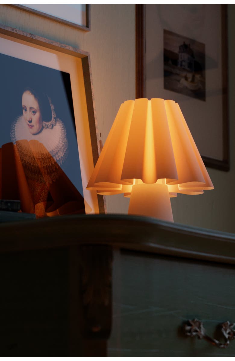 WOOJ DESIGN Ruff Lamp, Alternate, color, Eggshell