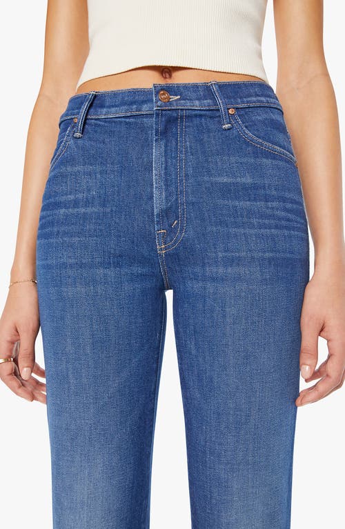 Mother The Kick It Flood Ankle Straight Leg Jeans In Blue