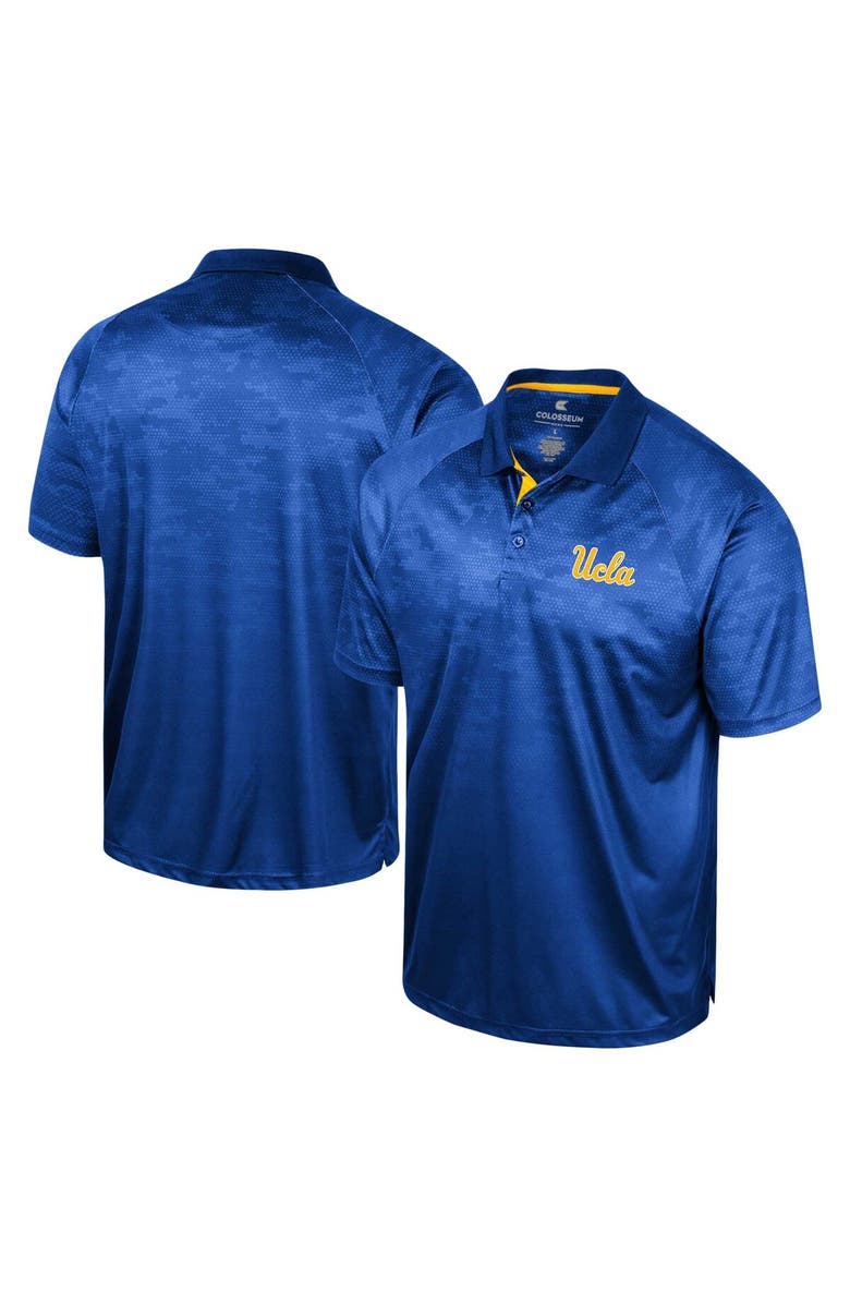 COLOSSEUM Men's Colosseum Blue UCLA Bruins Honeycomb Raglan Polo, Main, color, Blue