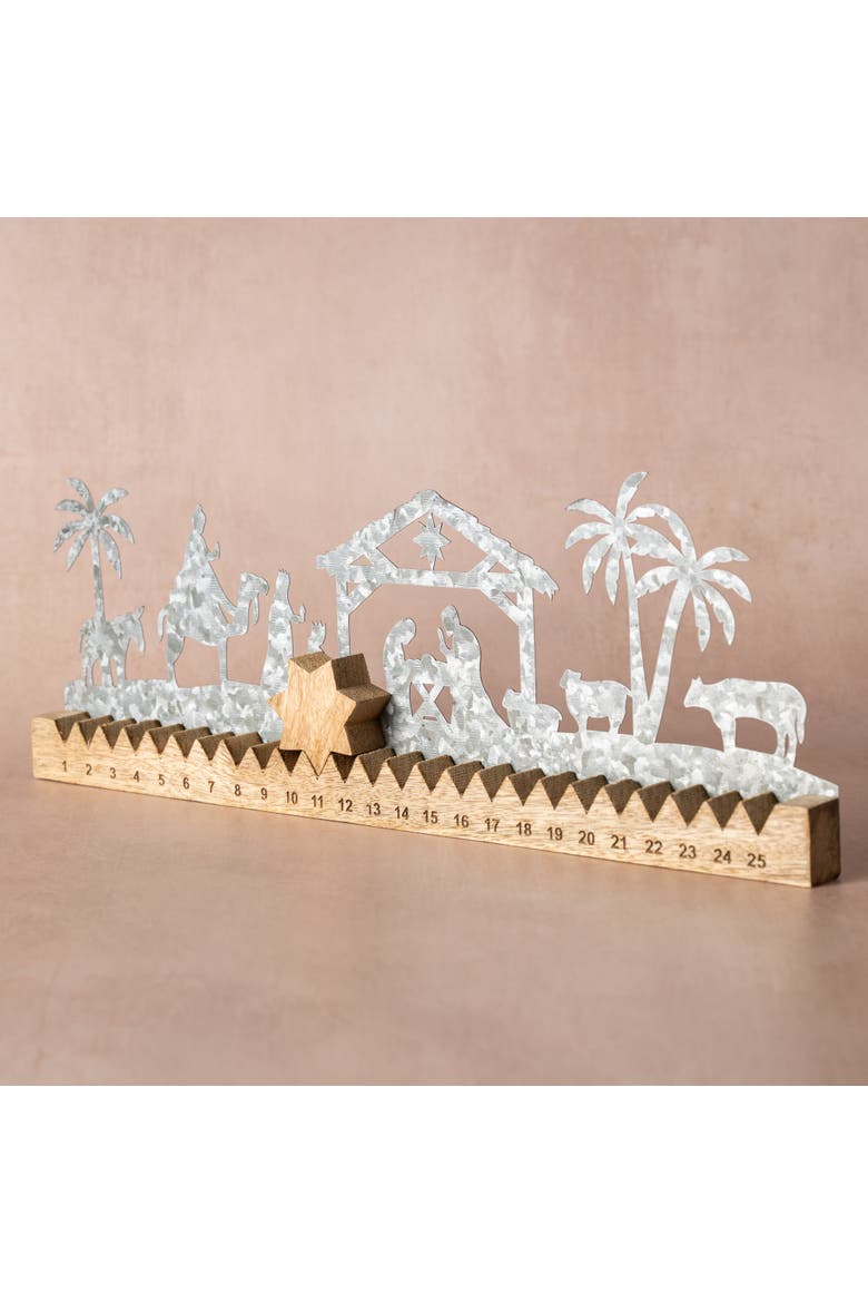 Raja Nativity Advent Calendar, Alternate, color, Natural