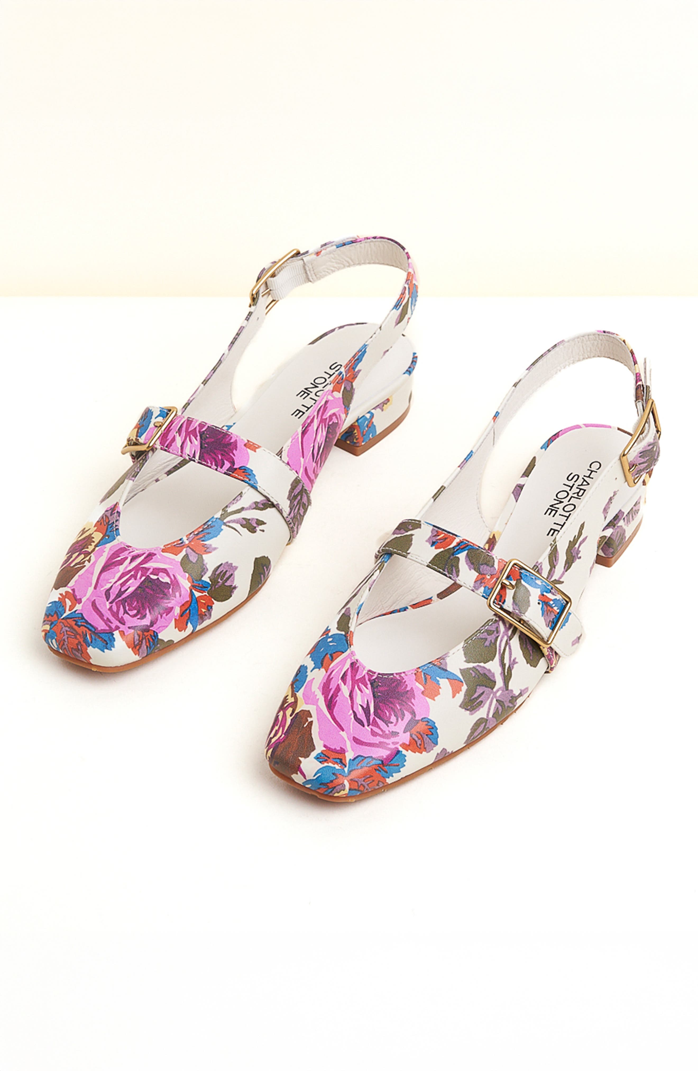 Charlotte Stone Rose Slingback Flat, Main, color, 