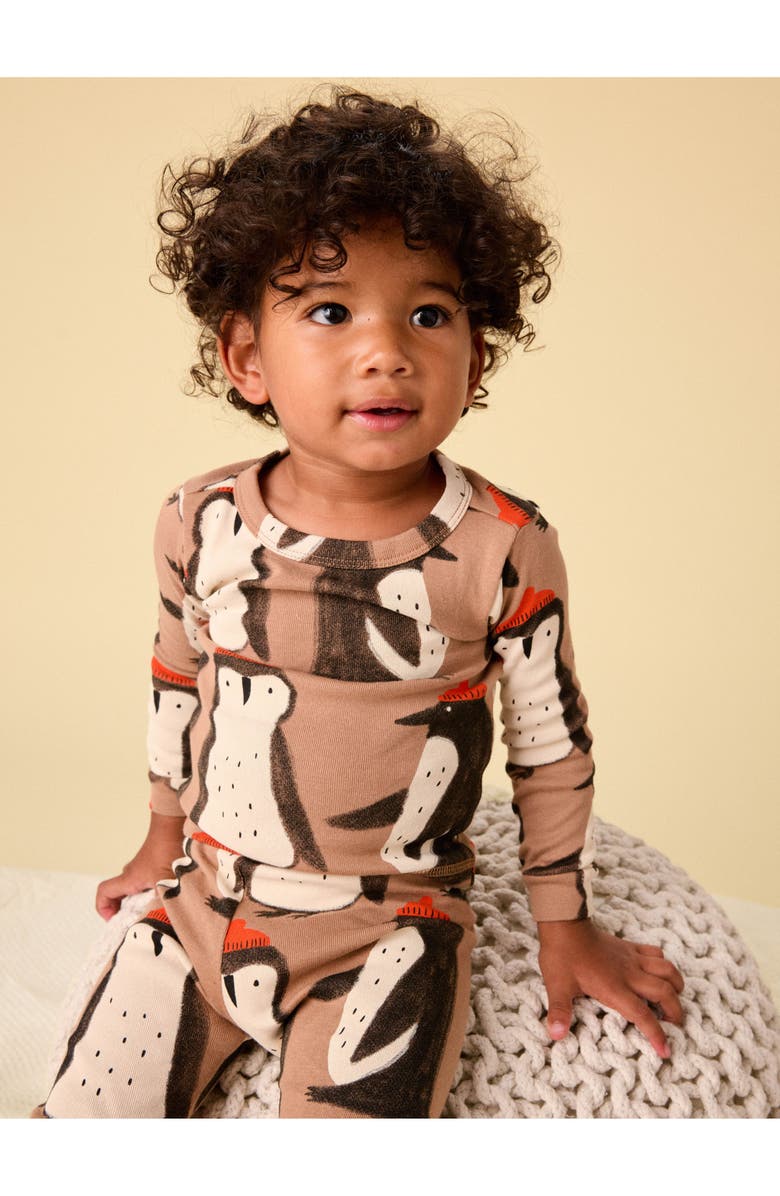 Tea Collection Goodnight Pajama Set, Alternate, color, Team Penguin