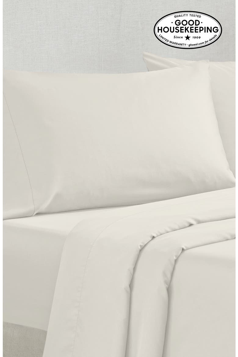Grand Indulgence 1000 Thread Count 100% Cotton Sateen Sheet Set, Alternate, color, Eggshell Cream