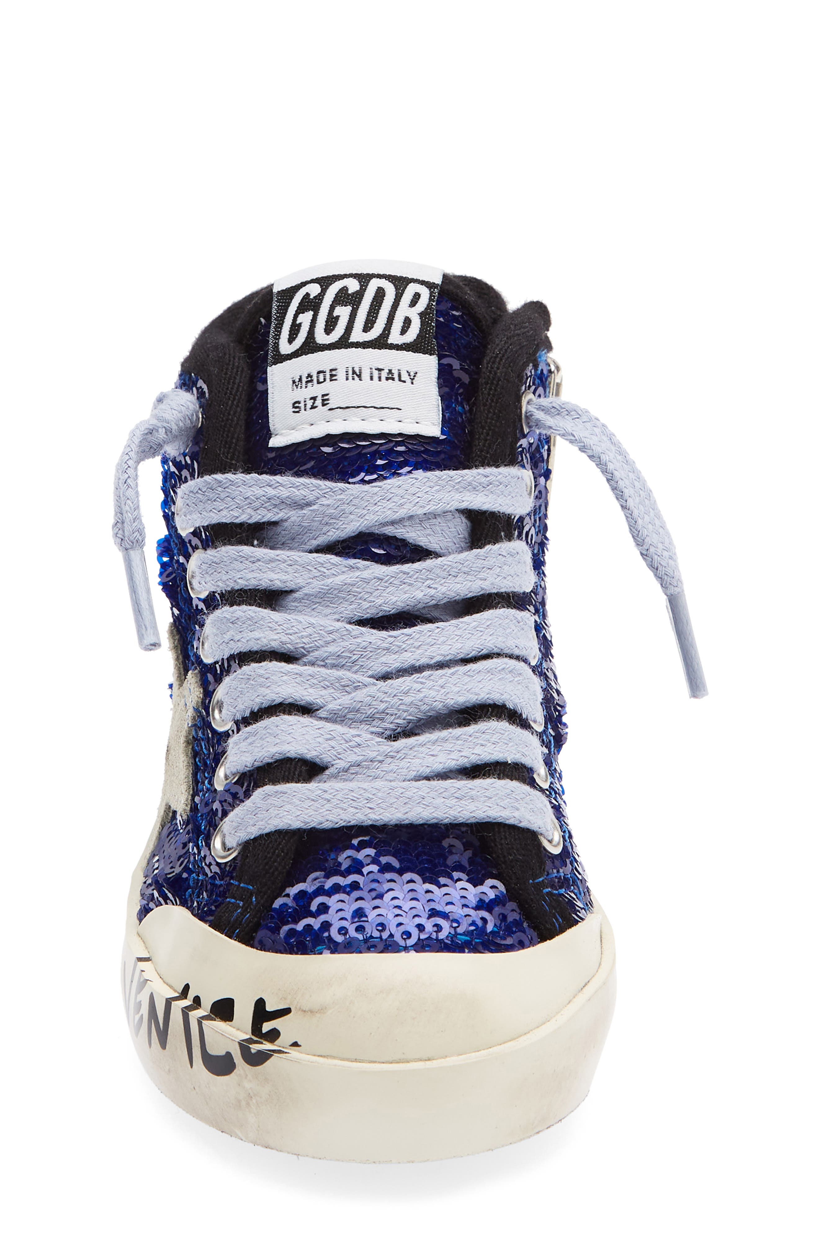 Kids' Francy Sequin High Top Sneaker, Alternate, color, BLUETTE/ ICE