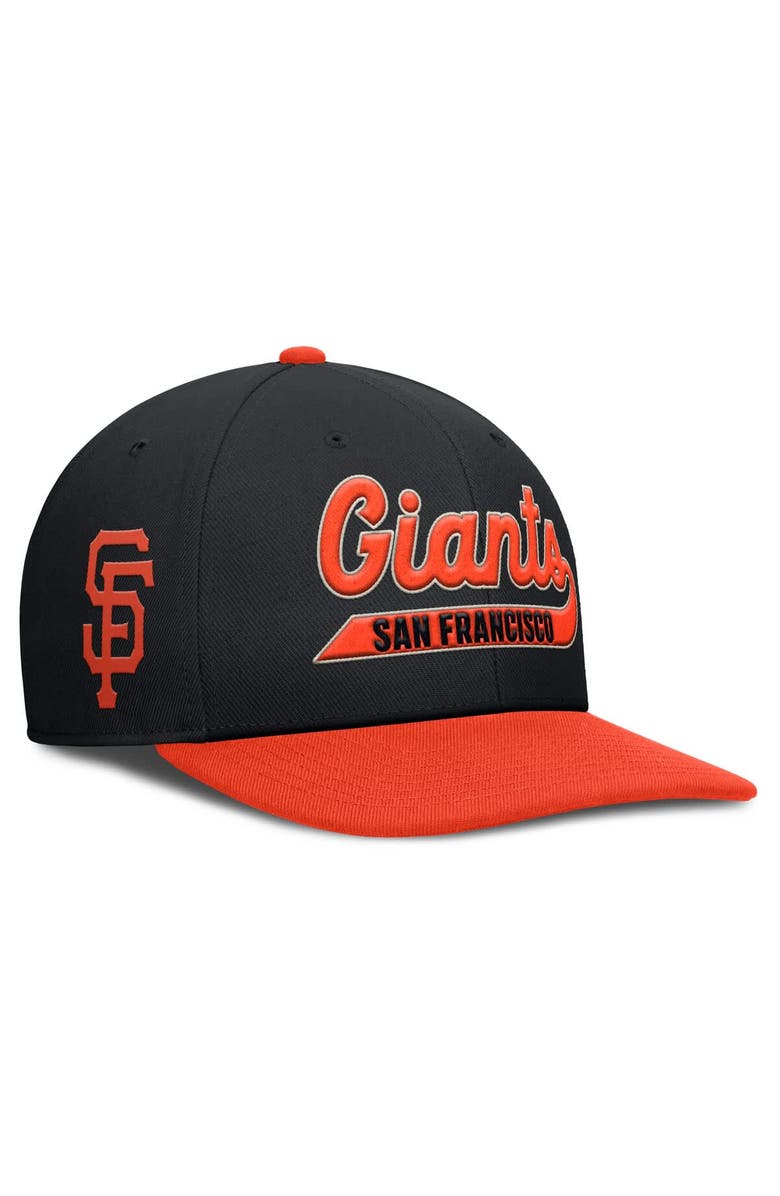 Nike Men's Nike Black/Orange San Francisco Giants Pro Performance Snapback Hat, Main, color, Black