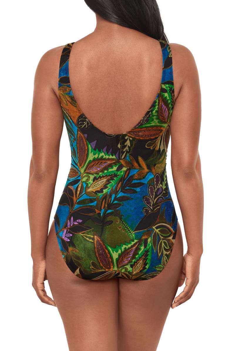 Miraclesuit<sup>®</sup> Amazonia Swizzle Underwire Swimsuit, Alternate, color, Blue Multi