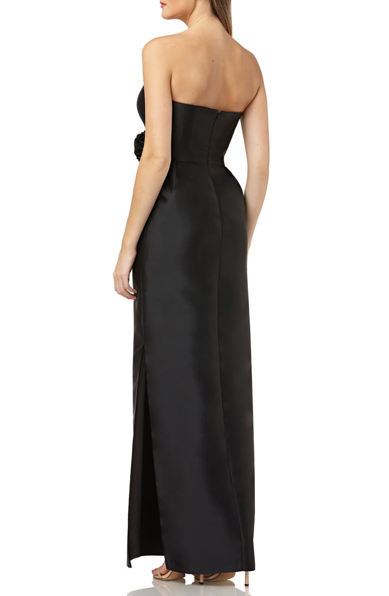 Kay Unger Strapless Mikado Evening Dress, Alternate, color,
