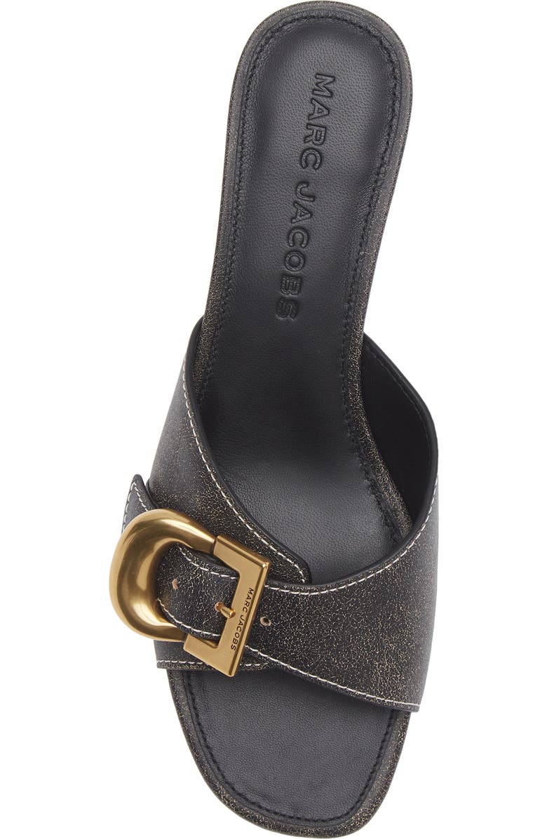 Marc Jacobs The Doll Buckle Slide Sandal, Alternate, color, Black