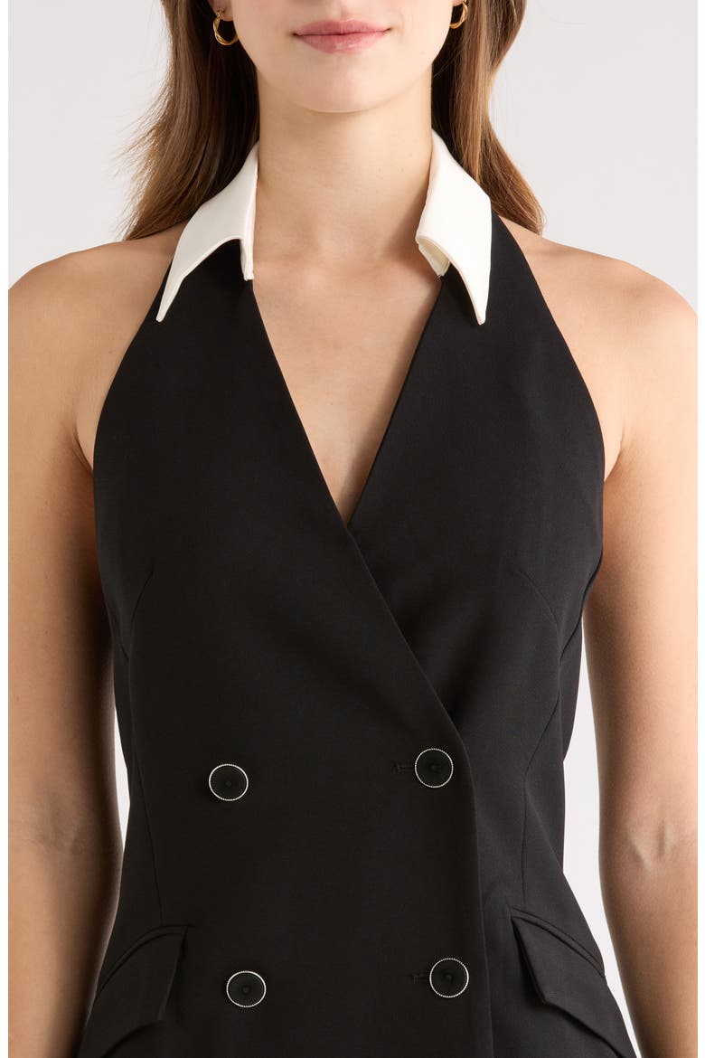 Perah Sleeveless Minidress, Alternate, color, BLACK