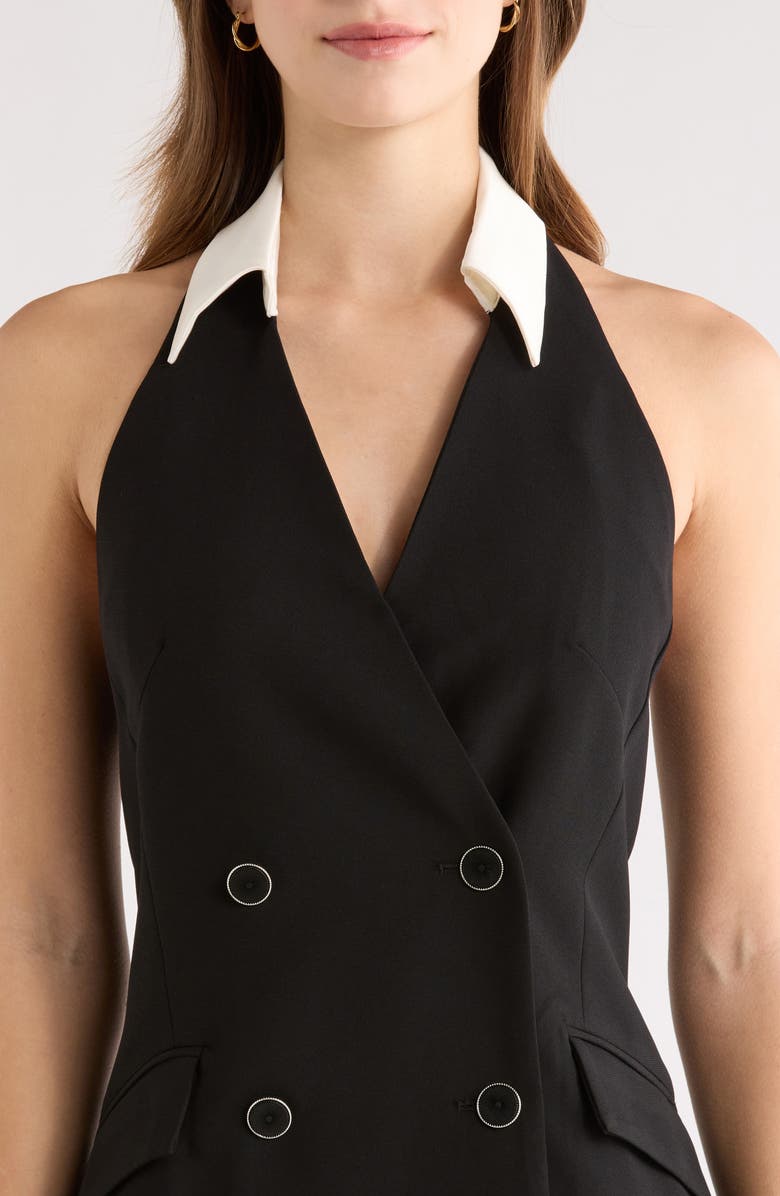 ASTR the Label Perah Sleeveless Minidress, Alternate, color, Black