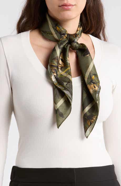 AllSaints Emerge Silk Square Scarf