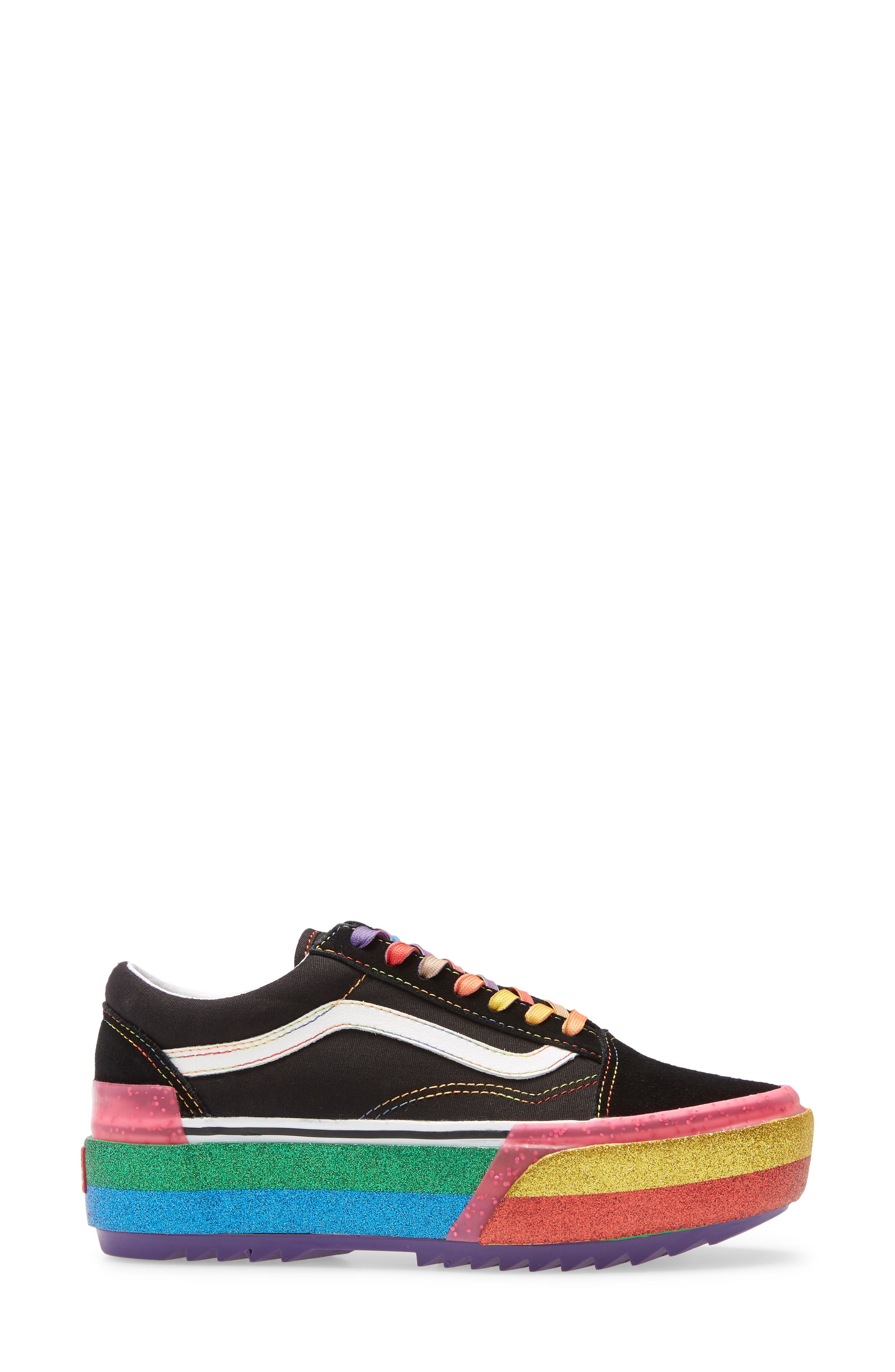 Vans Old Skool Stacked Platform Sneaker, Alternate, color, 