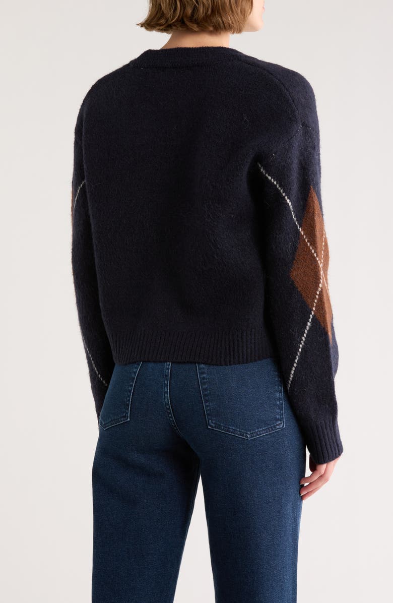 RDI Crop Cardigan, Alternate, color, Navy