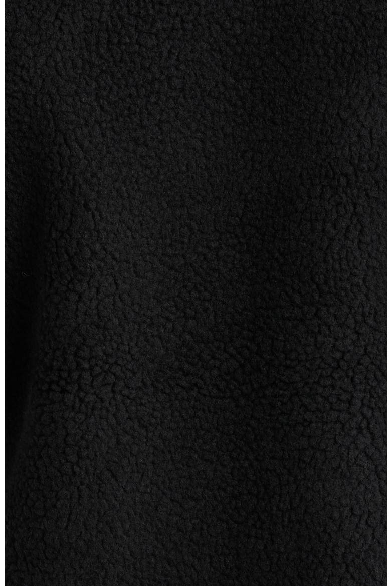 Vardag High Pile Fleece Vest, Alternate, color, BLACK