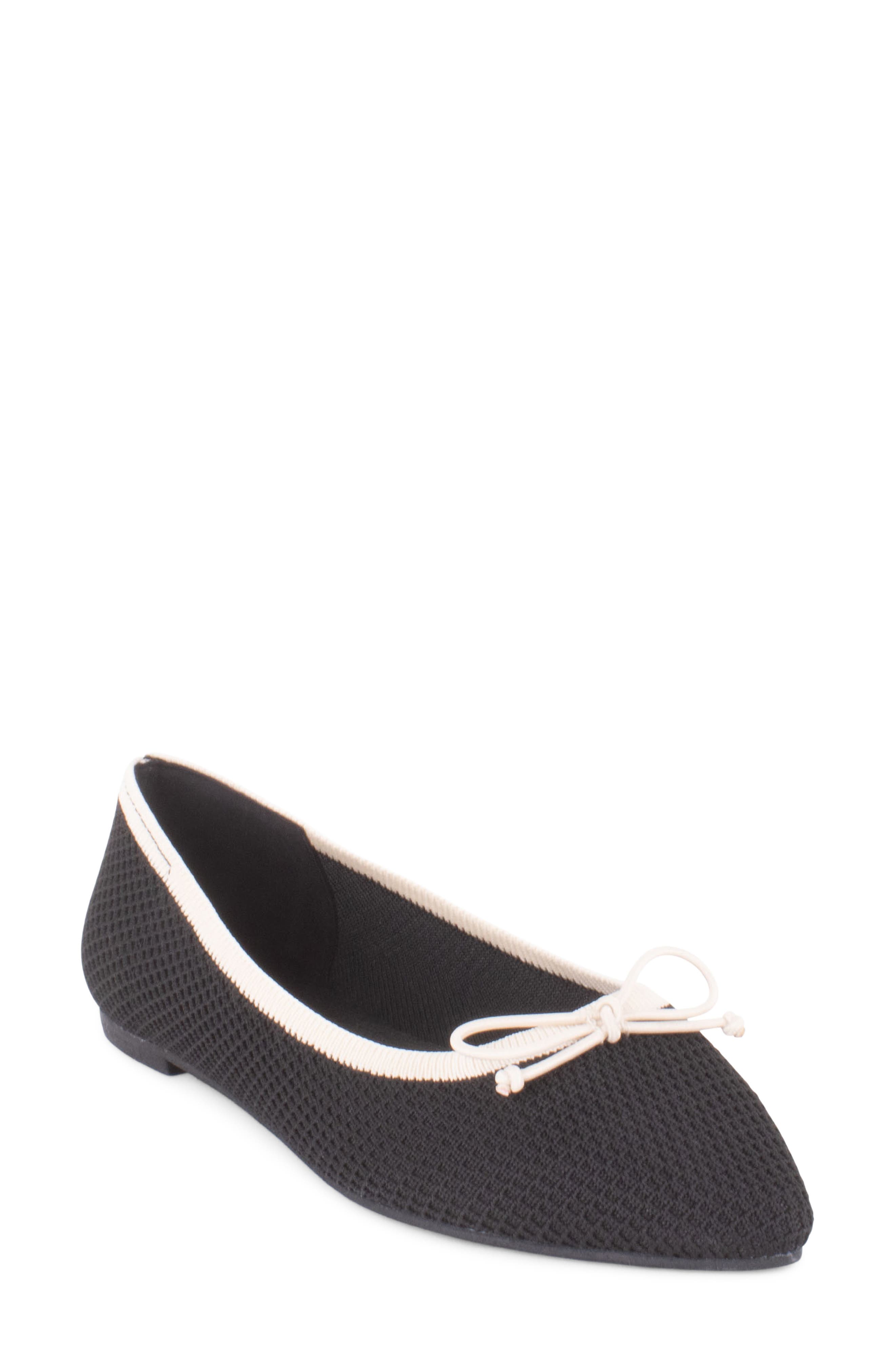Tahari Bogota Pointed Toe Flat, Main, color, 