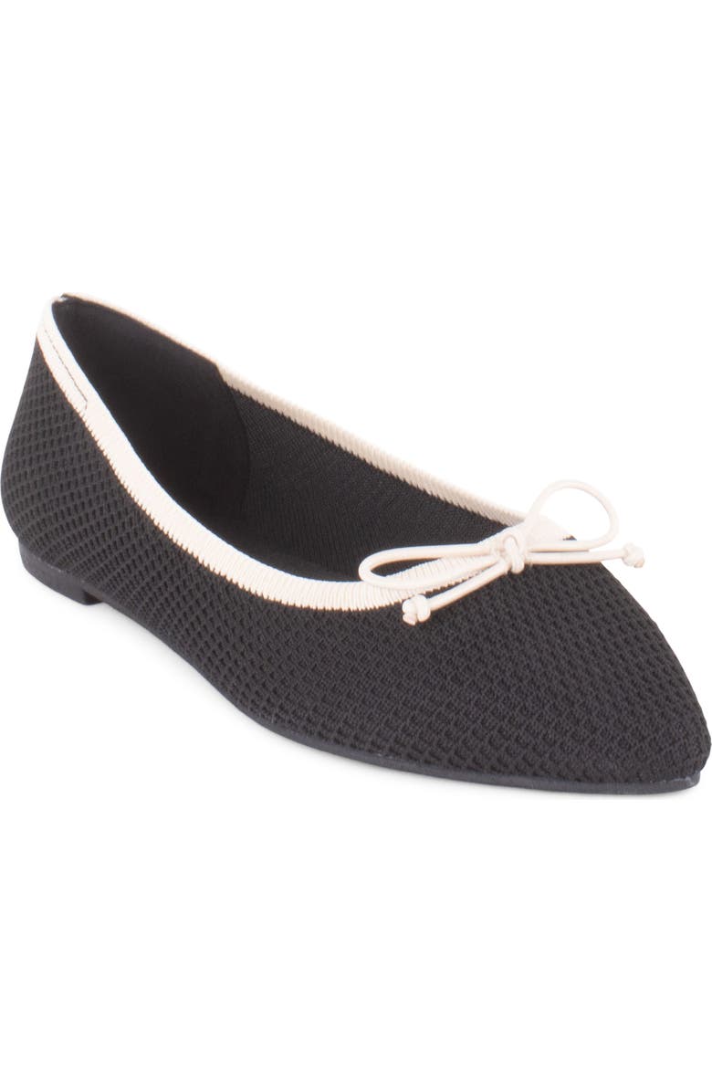 Tahari Bogota Pointed Toe Flat, Main, color,