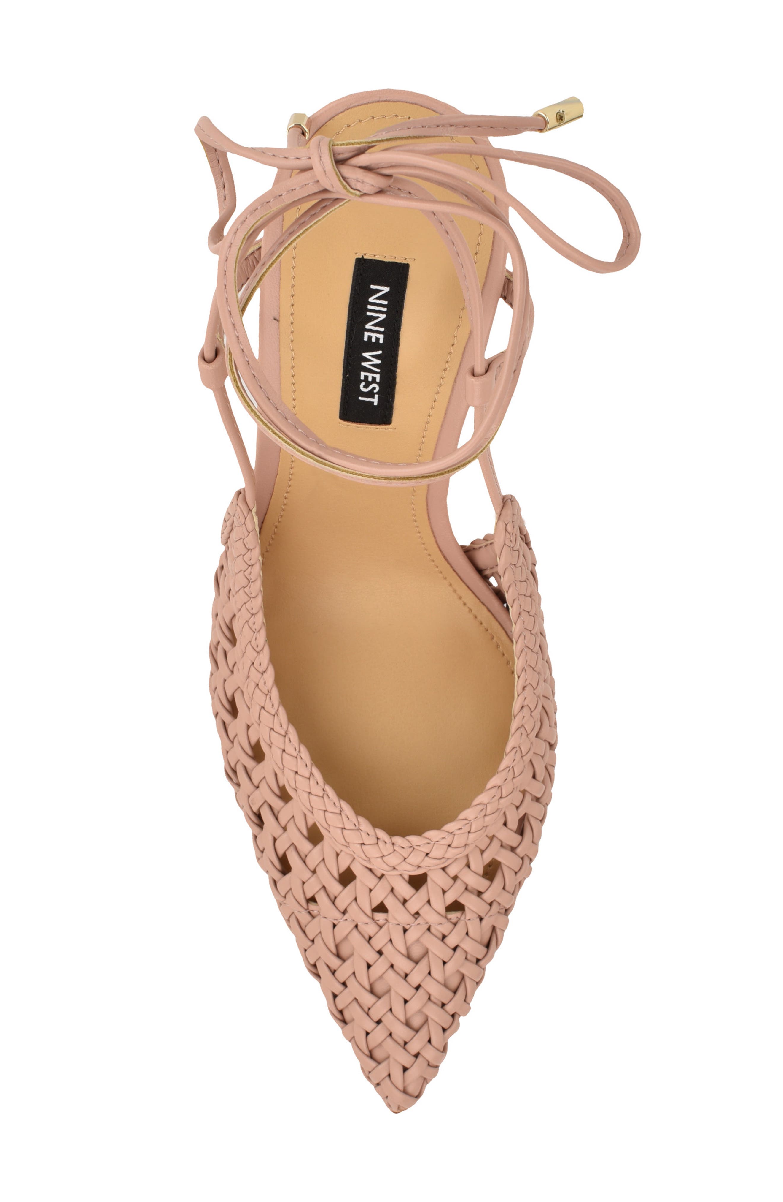 Fessla Ankle Wrap Pointed Toe Pump, Alternate, color, LIGHT PINK