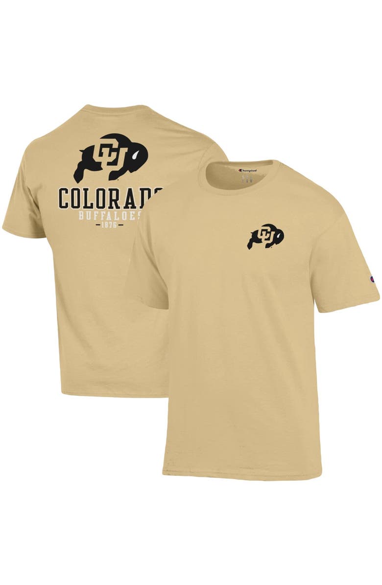 Champion Men's Champion Gold Colorado Buffaloes Team Stack 2-Hit T-Shirt, Main, color, Gold