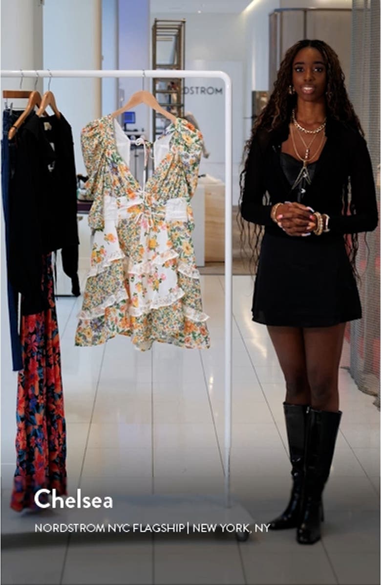 Rosalyn Floral Minidress, sales video thumbnail