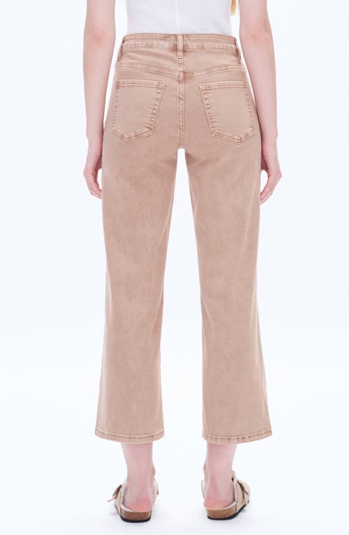 Bayeas Bella Crop Straight Leg Jeans In Nocciola