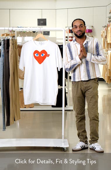 Comme des Garçons PLAY Heart Face Graphic Tee | Nordstrom