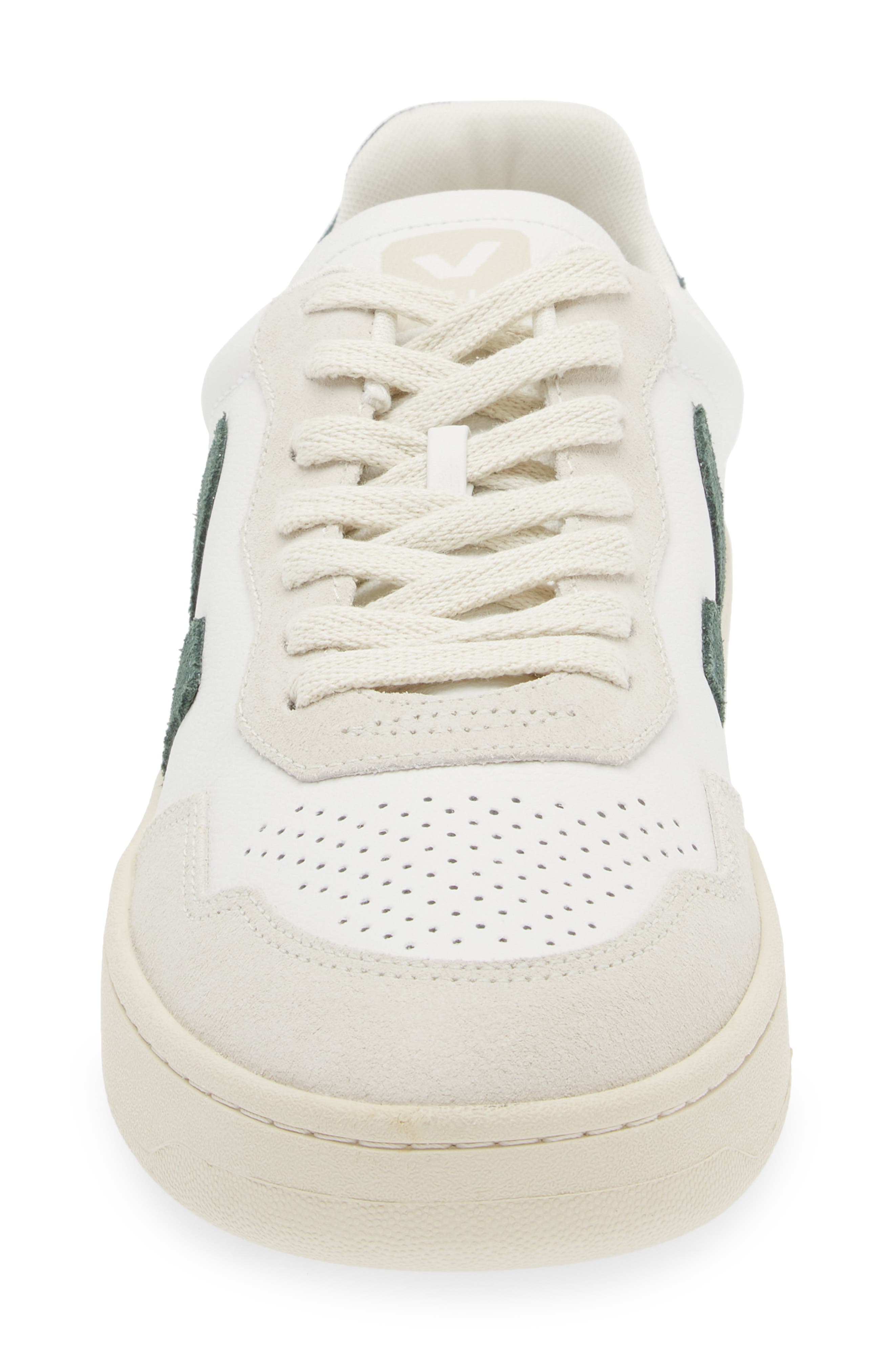 Veja V-90 Leather Sneaker, Alternate, color, Extra-White Cyprus